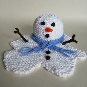 KNITTING PATTERN PDF - Melting Melted Snowman Chocolate Orange bath bomb Cover Cosy - Written In English