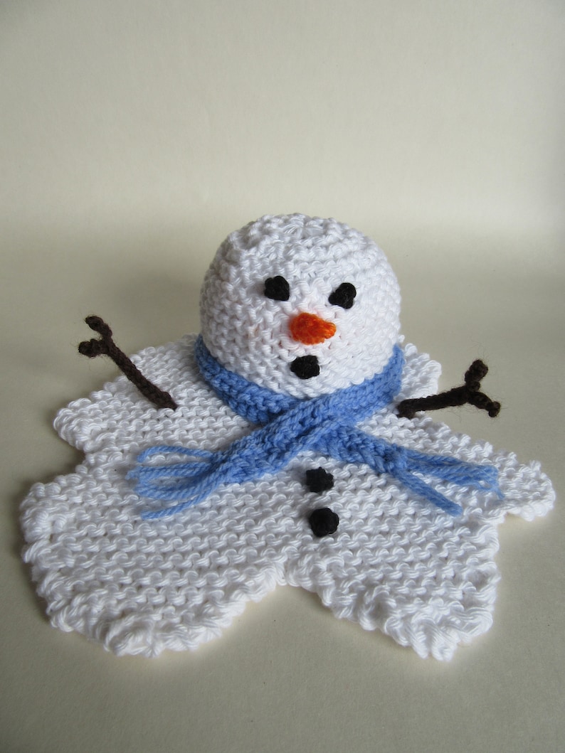 KNITTING PATTERN Melting Melted Snowman Chocolate Orange Etsy UK