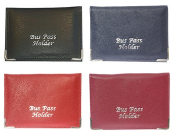 Soft Real Leather Coloured Bus / Train Pass / ID / Oyster / Travel Card Holder With Zip Up Coin Section