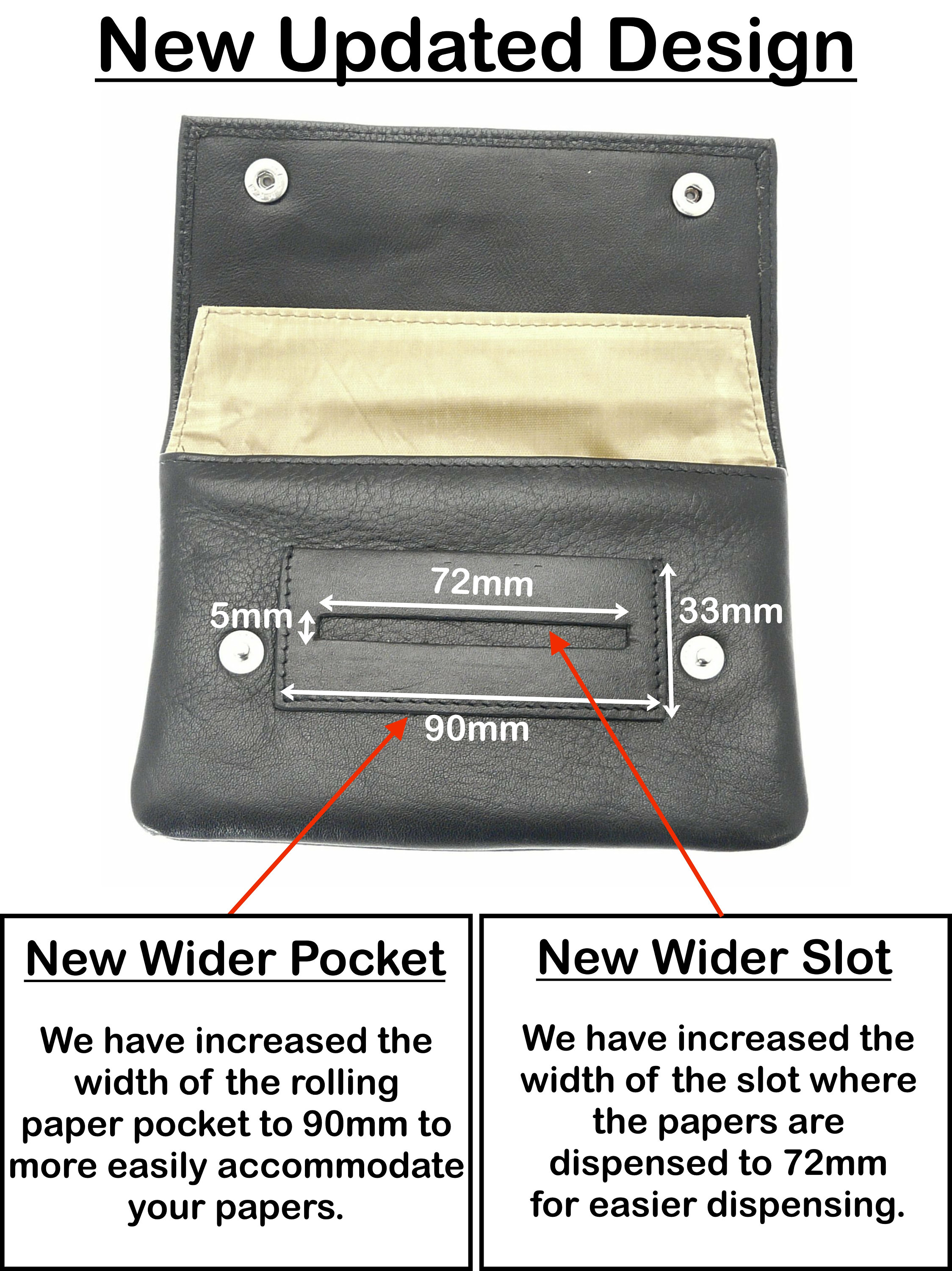 Rolling Tobacco Pouch, Soft Leather Rolling Pouch, Rolling Paper Pocket,  Tobacco Organiser, Smokers Gifts / Smoking Accessories for Him/her