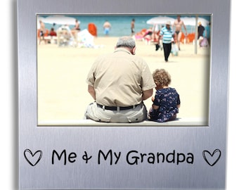 Me and My Grandpa Photo Frame - Picture Present Gift for Grandpa