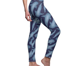 Leggings con estampado de tiburón ballena / Acuario / Biología marina / Estilo geek