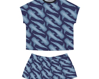 Whale Shark Dampyjamaset | Vatteninspirerade loungekläder
