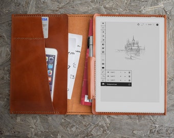 Supernote A5x case leather, Auto Sleep / wake up, Supernote A5x cover, Supernote A5x tablet case, Supernote A5x folio Handmade