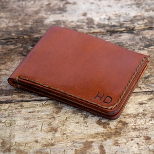 carteras de cuero hombres, cuero hombre cartera veg tan, hecho a mano, cartera de cuero personalizado, cartera de regalo de hombres minimalista, billetera de tarjeta papá bifold