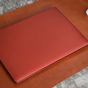 Full Grain Leather Desk Pad: Vintage Style, Custom Size