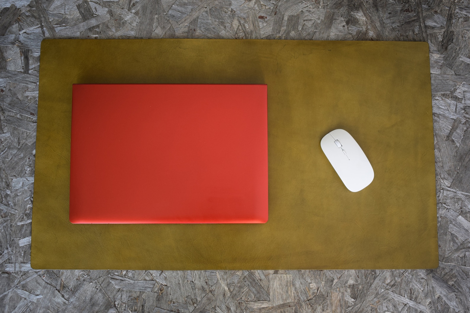 Onesided Leather Desk Blotter Vintage Leather Desk Pad Etsy