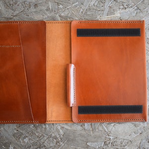Supernote A6x case leather, Supernote A6x cover, Supernote A6x tablet case, Supernote A6x folio Handmade from Full Grain Veg Tanned Leather image 6