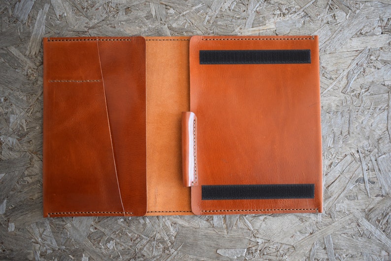 Supernote A6x case leather, Supernote A6x cover, Supernote A6x tablet case, Supernote A6x folio Handmade from Full Grain Veg Tanned Leather image 6