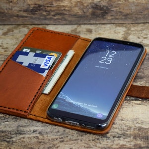 Custodia portafoglio in pelle per Samsung Galaxy A50, galassia A51, galassia A70, galassia A71, galassia A20, galassia A30, in pelle marrone