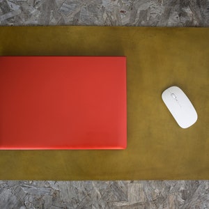 Große kleine Leder Schreibtisch Pad grün, Leder Schreibtisch Matte braun, Leder Schreibtisch Blotter Pad Matte benutzerdefinierte Größe, schützende Tischpolster, doppelseitig!