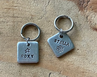 tiny pet id tag cat name id tag small diamond pet id tag tiny dog tag cat tag dog name tag small dog pet id tag teeny tiny pet name id tags