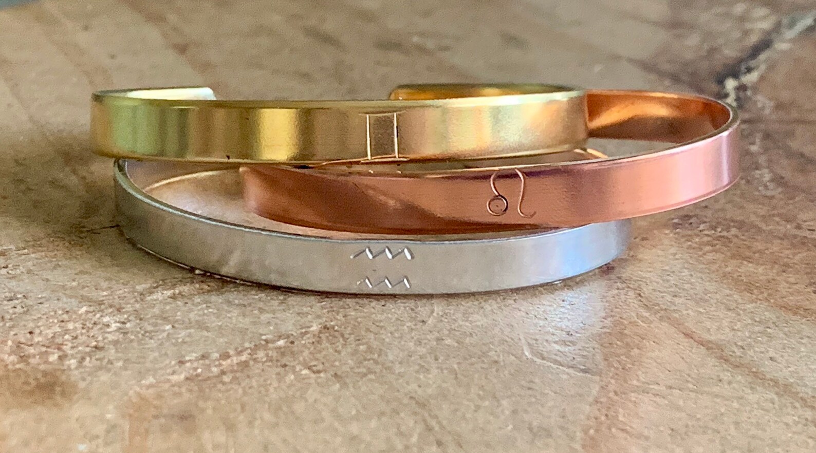 Zodiac Cuff Bracelet Horoscope Gifts Friend Birthday Gifts Etsy