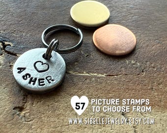 Tiny Pet ID Tag: Personalized Aluminum Dog Cat Name Tag