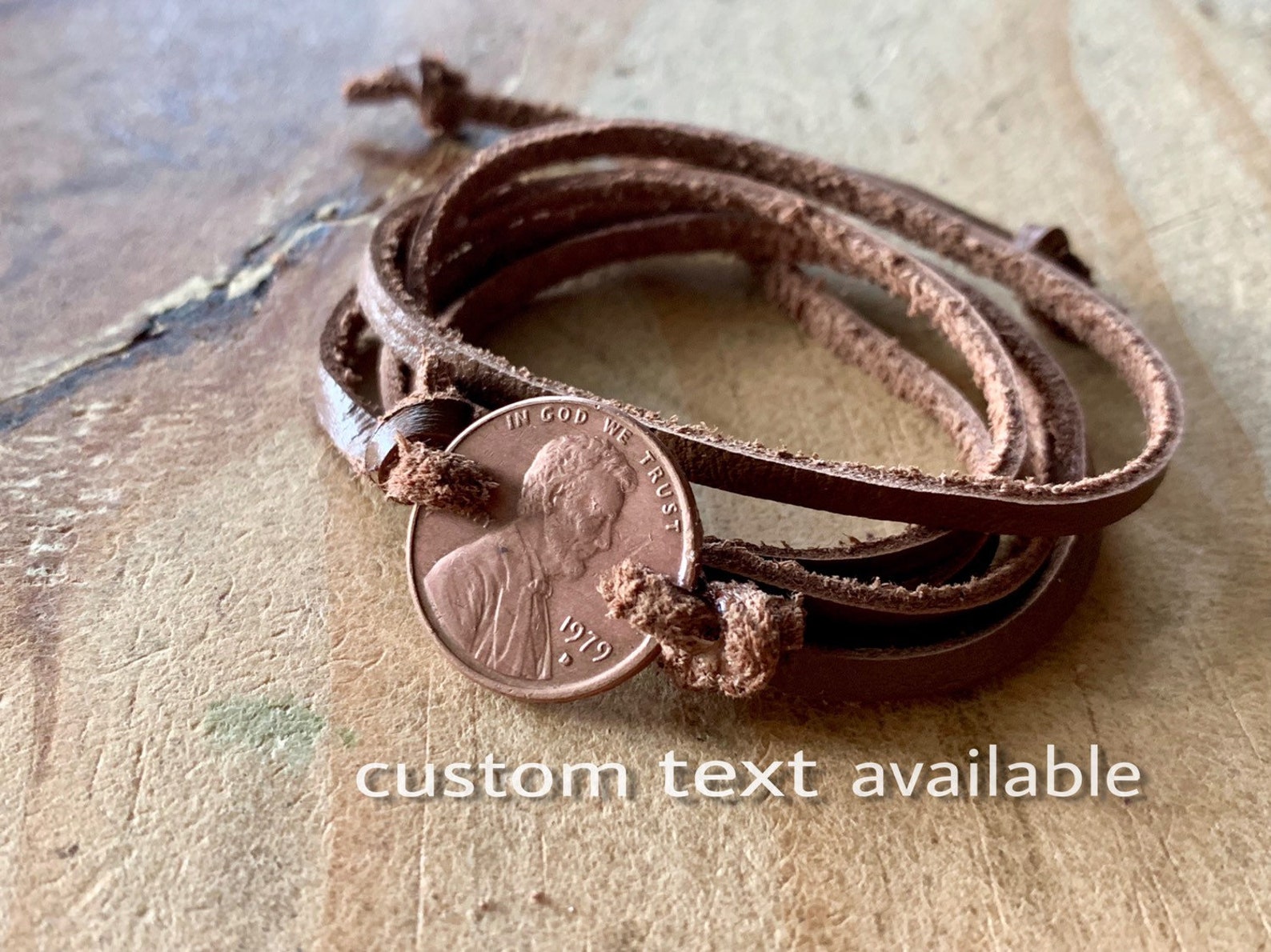Unique Birthday Gift Penny Gift Ideas Wrap Bracelet Custom Etsy