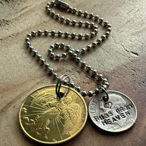 hugs from heaven guardian angel car charm dimes from heaven sympathy gifts guardian angel medal guardian angel gifts remembrance gifts