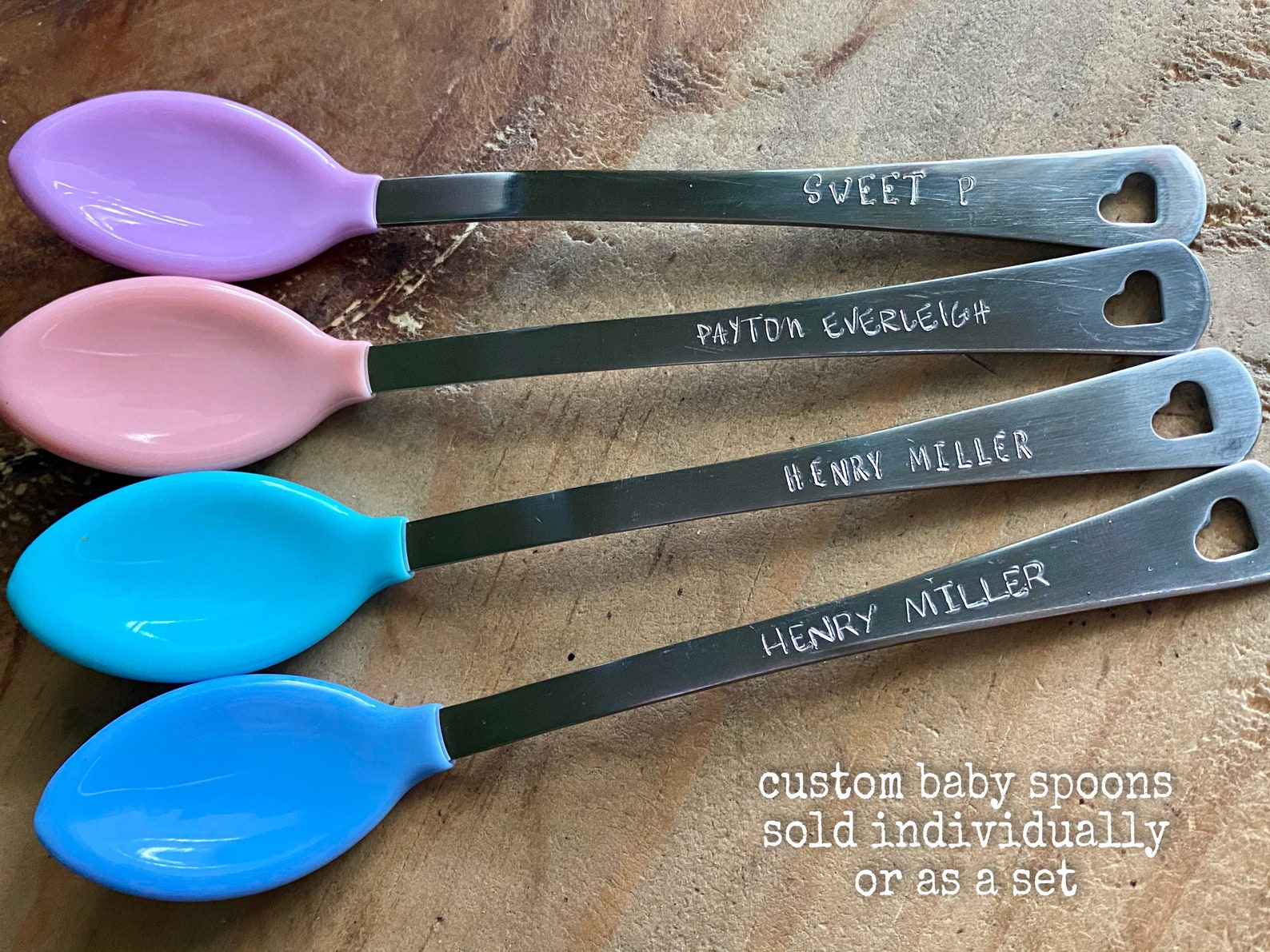 Personalized Baby Spoons Baby Shower Gift Unique Baby Gift Etsy