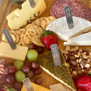Charcuterie accessories cheese picks cheese labels cheese markers housewarming gift hostess gifts under 20 cheese board labels cheese tags image 2