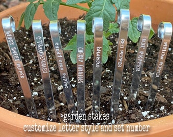 Custom garden marker plant markers plant lovers gift garden stakes herb markers garden sign garden decor garden markers vegetable markers