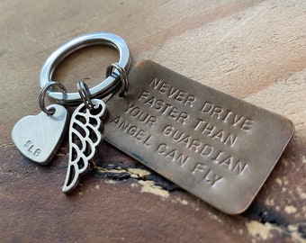 Guardian Angel Keychain: New Driver Gift, Drive Safe Keychain