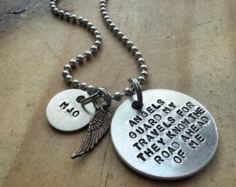 Personalized Car Mirror Charm: Guardian Angel, Drive Safe Gift