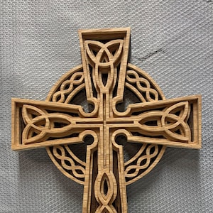 Celtic Cross wall hanging, Irish symbol of eternity and infinite love