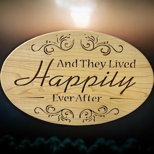 And They Lived Happily Ever After - Cherished Wedding or Anniversary Gift for that storybook romance.