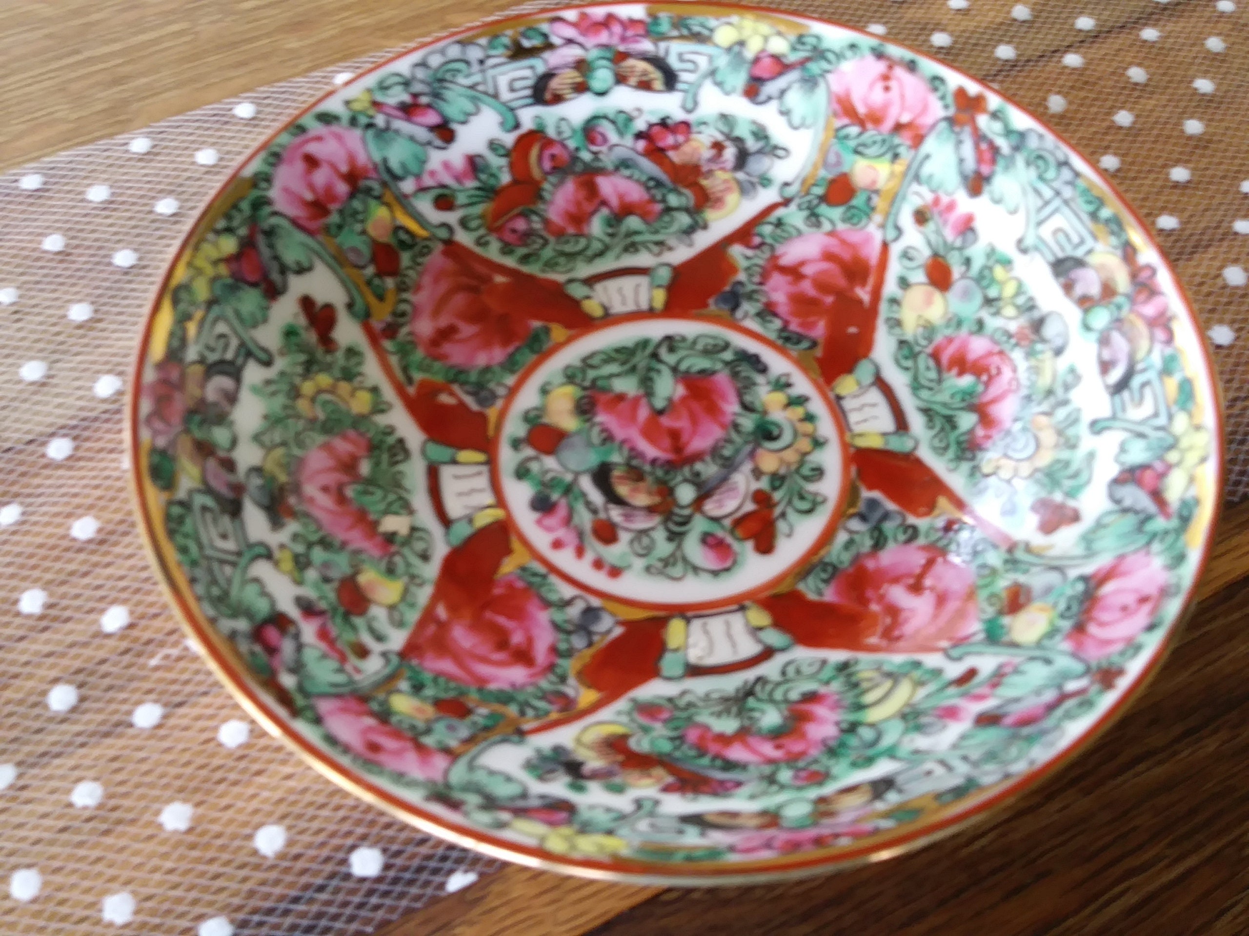 Ornamental Japanese Porcelain Ware Bowl hand painted Hong Kong Etsy