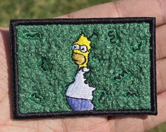 Homer Bush Morale Patch, Embroidered, Hooks backing