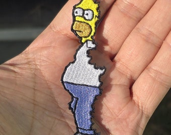 Homer Bush Cutout Embroidered Patch
