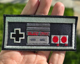 8ビットレトロゲームコントローラー刺繍パッチ