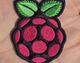 Raspberry Pi ロゴ刺繍パッチ