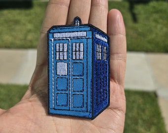 警察呼び出しボックス刺繍パッチ