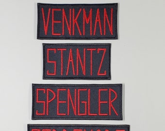 GhostBusters Name Tag Badge Embroidered Patch - Custom 'Your Name'