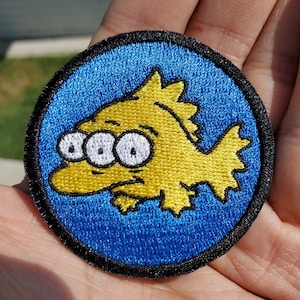 Blinky the Fish Embroidered Patch