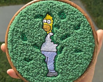 ホーマーブッシュフープ刺繍、6インチ