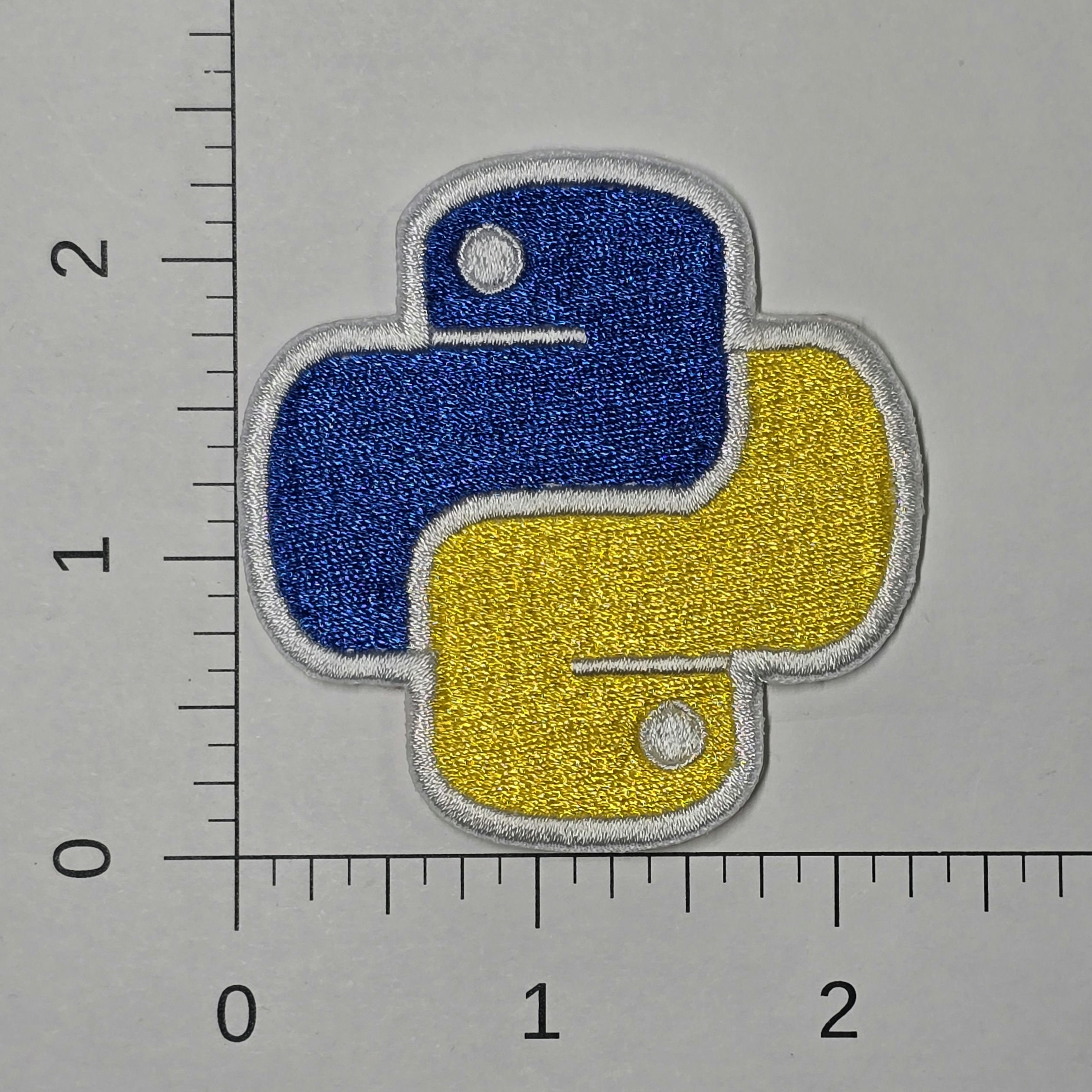 Python Programming Language Embroidered Patch - Etsy