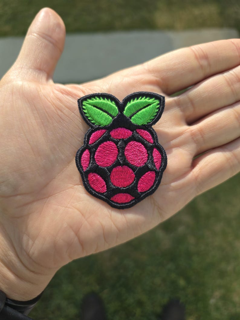 Raspberry Pi Logo Embroidered Patch - Etsy