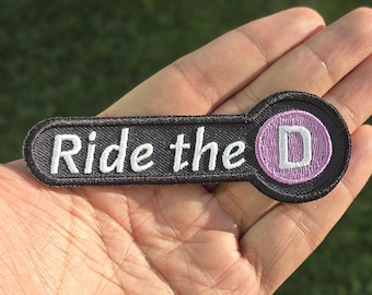 Naszywka haftowana Ride the D