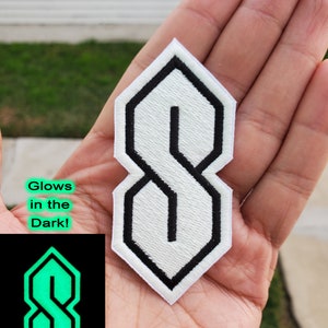 Cool S, Stussy S, Embroidered Patch, Glow-in-the-dark