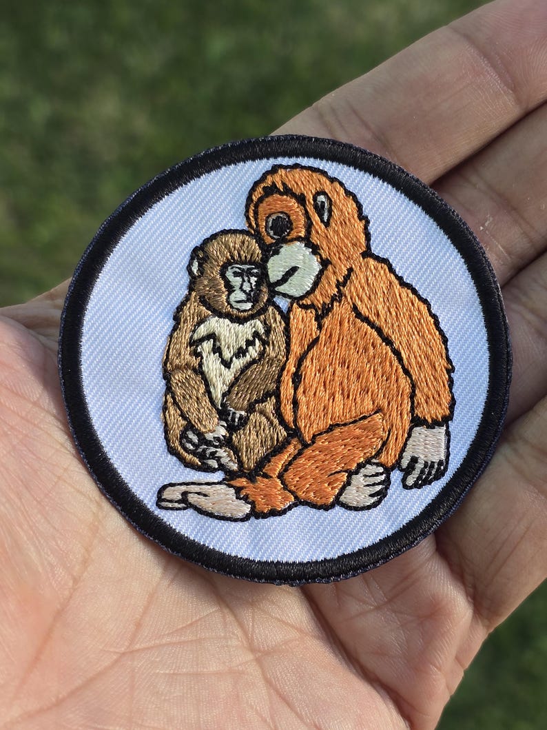 George Monkey Patch Punch Monkey Embroidered Patch - Etsy