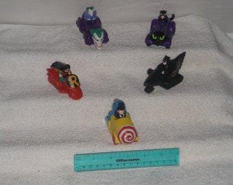 Mcdonalds-lot of 5- vehicles-dc comics-1990-fair