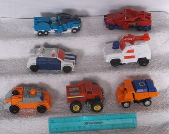 Transformers-lot of 7-vehicles-1990-fair
