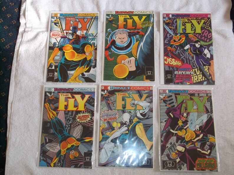 sci-fi comics-the fly-lot of 6-1990s-GD image 1