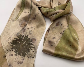 Silk scarf/sash - naturally dyed