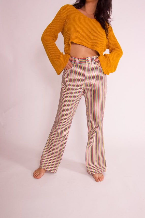 Vintage 1970's Striped 'Lee Fastbacks' Trouser Pan
