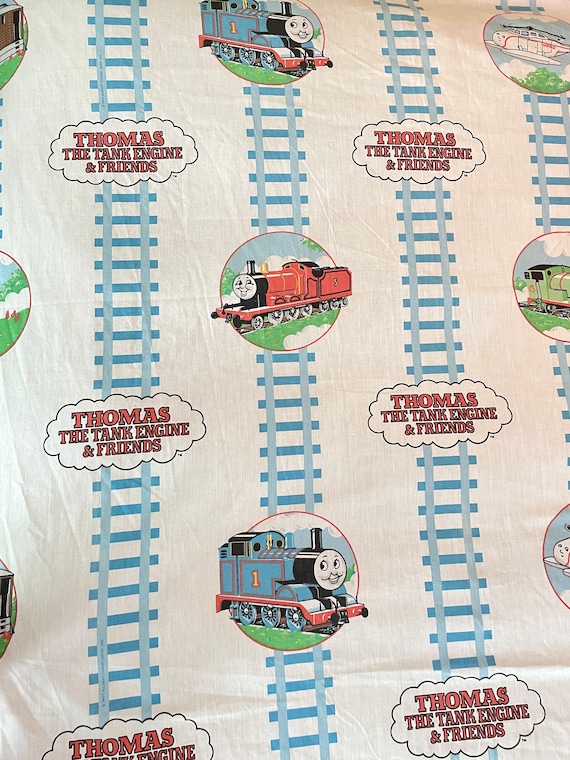 Vintage ‘Thomas Train and Friends’ ’ Authentic  Twin Flat Bed Sheet