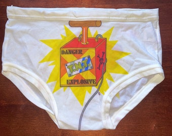Vintage Unisex 1970's 'BRITISH BULLDOG FUNTAWEAR' Deadstock Novelty Underwear Brief