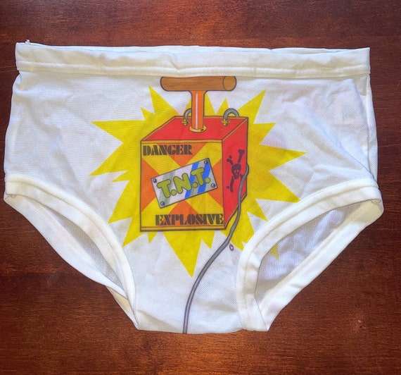 Vintage Unisex 1970's 'BRITISH BULLDOG FUNTAWEAR' Deadstock Novelty Underwear Brief