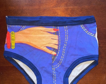 Vintage Naughty Novelty Deadstock 70's Unisex Mens Underwear Brief Boyfriend Shorts